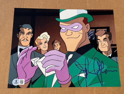 JOHN GLOVER SIGNED BATMAN ANIMATED THE RIDDLER 8X10 PHOTO BECKETT COA ...