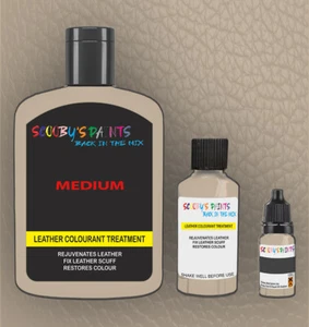 Leather Repair Paint Dye Restoring Colour scratches MEDIUM LIGHT STONE GREY - Picture 1 of 5