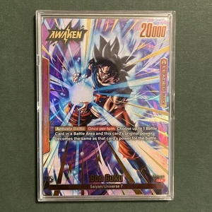 Dragonball Fusion World #FB04001 SON GOKU ALT ART L Beckett Black Label (DBFW2) - Picture 1 of 2