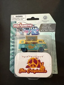 Majorette Volkswagen T1 Van The Hungry Hippie 1962 Green Yellow Diecast - Picture 1 of 5