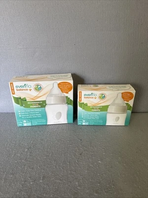 Evenflo + Botella Cuello Ancho Lote 6 Botellas Total Nuevas En Caja Flujo Lento Foto 1 de 4