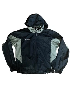 Columbia Herren Packable Windbreaker Zip Jacke Kapuze schwarz grau Größe Large - Bild 1 von 5