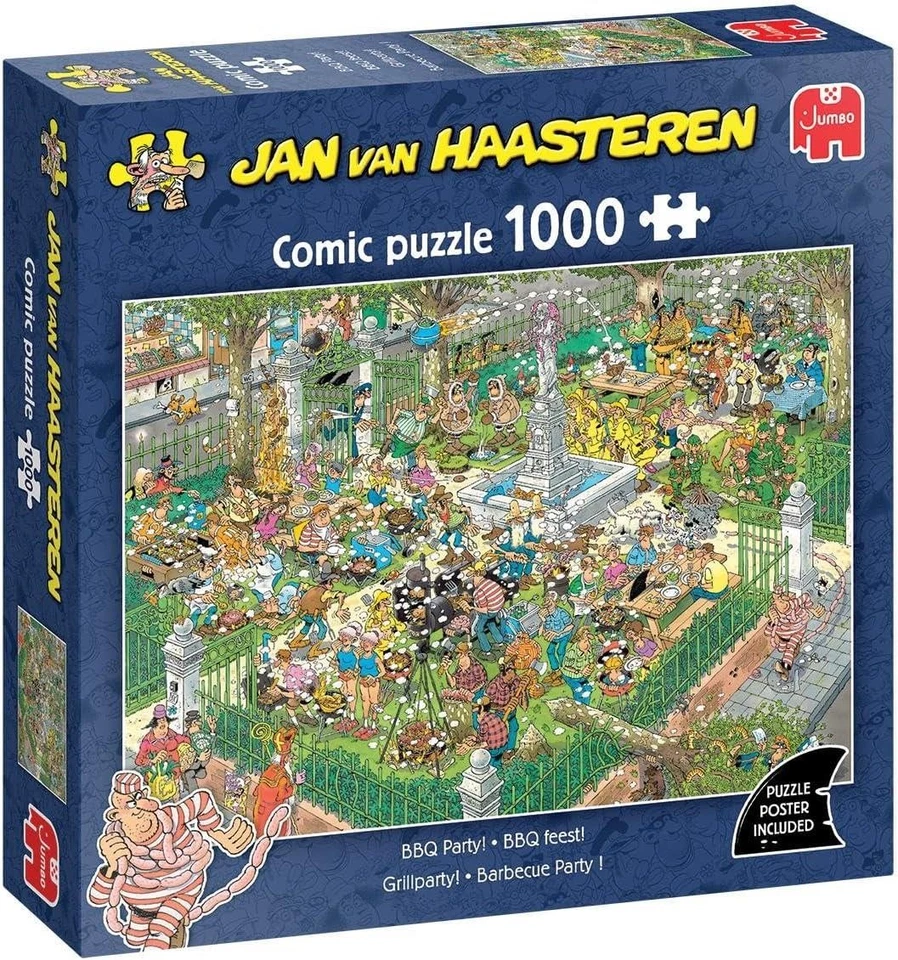 Van Haasteren BBQ Party Jigsaw Puzzle (1000 Pieces) - Image 1 of 2