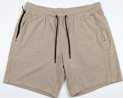 PANTALONES CORTOS TECNOLÓGICOS HÍBRIDOS PARA HOMBRE: Pantalones Cortos de Entrenamiento Members Mark Luxe Elastizados Tostados GRANDES L Foto 1 de 2