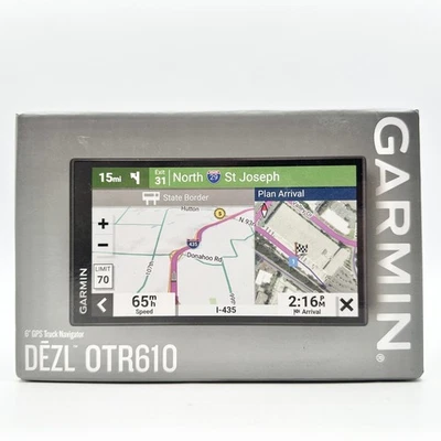 Garmin Dezl OTR610 Large Easy-to-Read 6” GPS Truck Navigator (CP1019035) - Image 1 of 4