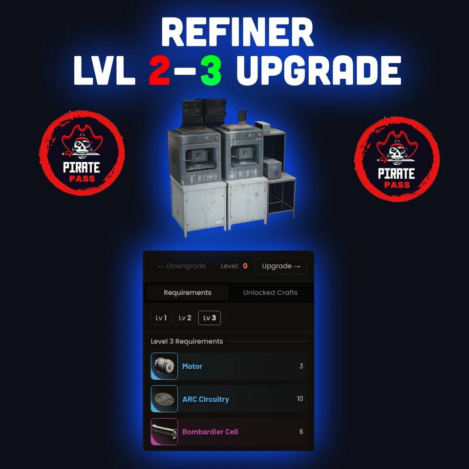 🎮 ARC RAIDERS - REFINER  LVL 2-3 UPGRADE - ALL PLATFORMS - Image 1 of 1