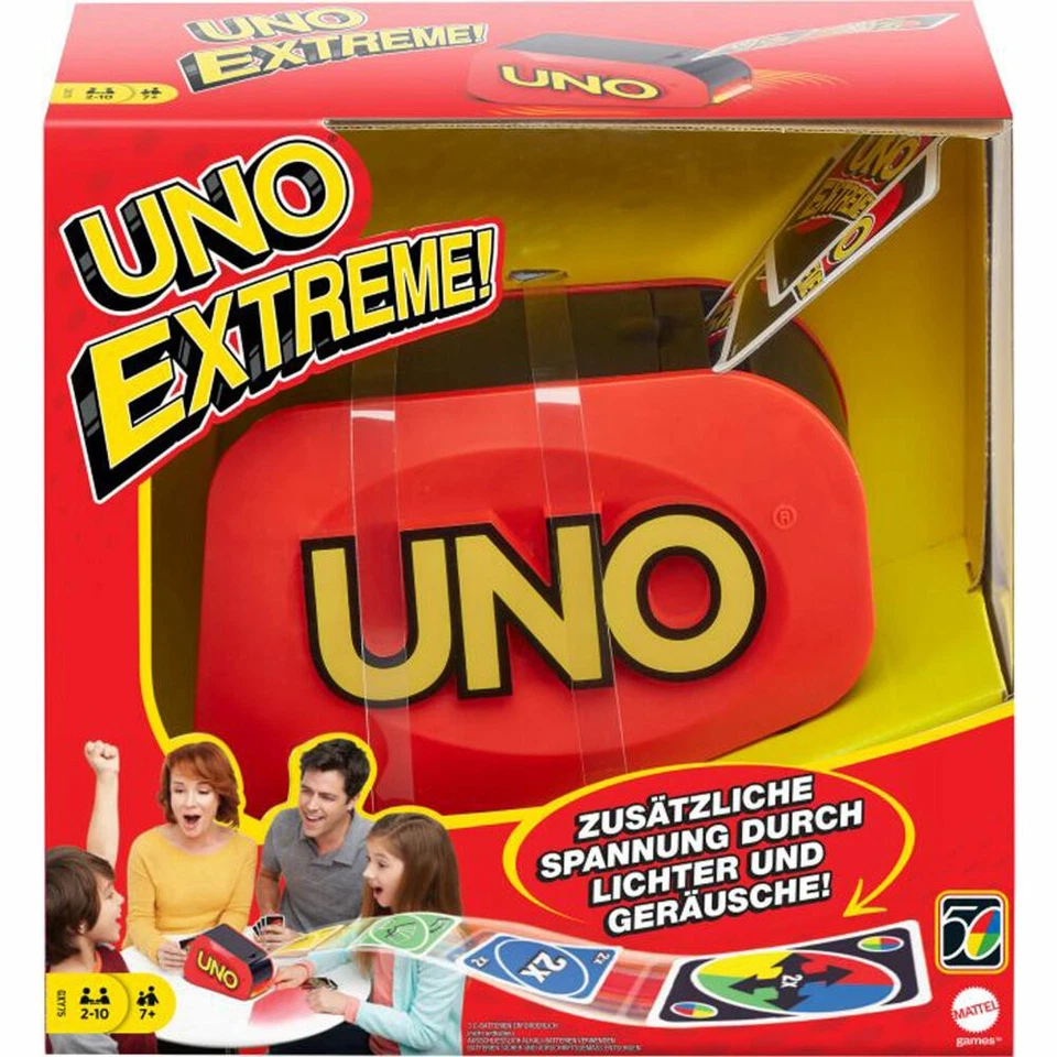 Mattel UNO Extreme card game board game family game from 7 years GXY75 - Image 1 of 1