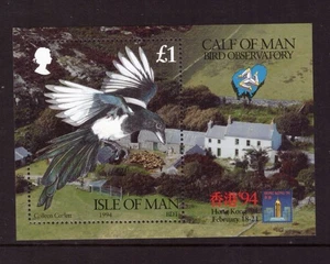 Hoja de aves Isla de Man 1994 MNH sellos como nuevos - Imagen 1 de 1