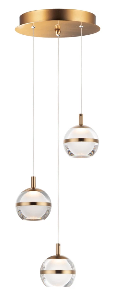 Et2 Contemporary Lighting E24593-93nab Swank Pendant Natural Aged Brass