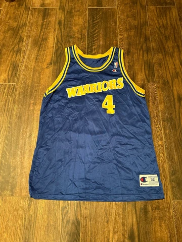 VTG Champion Golden State Warriors Chris Webber Blue Jersey Men Size 52 Cover