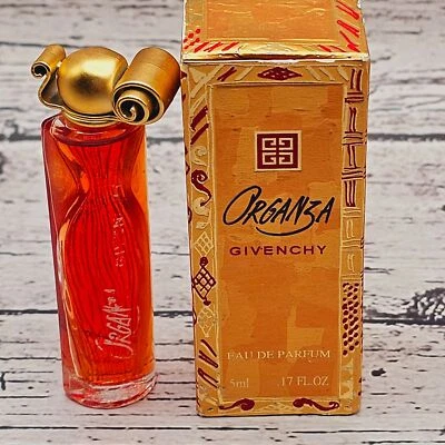 Vtg NEW IN BOX Givenchy Organza Eau De Parfum EDP 5ml .17oz Mini Bottle Travel - Image 1 of 4