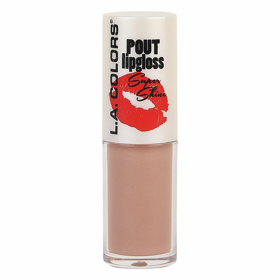 L.A. Colors Pout Super Shine Lip Gloss - Long Wearing - Nude Shade - *POUTY* - Image 1 of 1