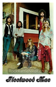 PÓSTER CLÁSICO FLEETWOOD MAC 1977 11x17 arte de pared pop rock de stevie nicks lindsey - Imagen 1 de 1