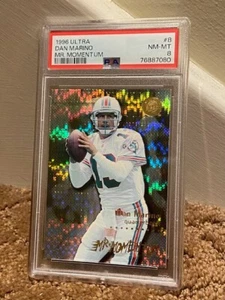1996 Ultra Dan Marino Mr. Momentum Insert Card #8 PSA 8 LOW POP - Picture 1 of 1