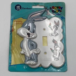 Gerber Looney Tunes Lovables Nursery Light Switchplate Cover Bugs Bunny 1994 NOS - Picture 1 of 6