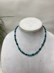 Barse Turquoise Beaded 925 16"-18" Necklace Excellent