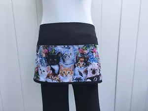 Server waitress waist Cute Kittens, Cats, 3 pockets Half aprons restaurant Janet - Picture 1 of 3