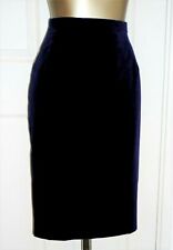 Vintage 80's ALEXON Purple Velvet Pencil Skirt size 8 