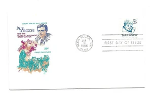 2182 25c Jack London, Farnam, HF, FDC - Picture 1 of 1