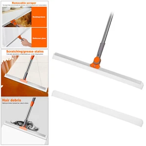Silicone Household Cleaning Wiper Floor Broom Mop High Place Glass For Bathroom - Picture 1 of 13