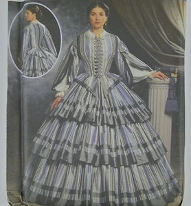 Simplicity 9761 Civil War Era 2 Piece Day Dress Costume Pattern Uncut Size 6-12 - Picture 1 of 6