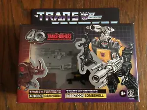 Hasbro G0243 Transformers Retro: 40th Anniversary G1 Bombshell & Ramhorn Figures - Picture 1 of 5