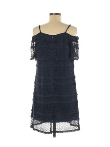 Tahari by ASL Dress Size 8 Navy Blue Lace - Picture 1 of 2