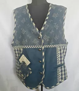 CHALECO PARA MUJER DE COLECCIÓN OKTOBERFEST DIRNDL TYROL MEZCLA DE LINO A CUADROS SIN MANGAS: 16/44 - Imagen 1 de 6