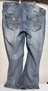 Rock Revival Herren Jeans 42x33 Pierre Straight Distressed Ripped Denim - Bild 1 von 15