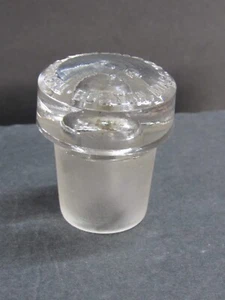 Rare Vintage Glass Bottle Top  Theodore Metcalf Boston Apothecary 1800's #CT-135 - Picture 1 of 12