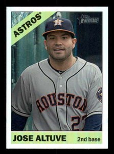 2015 Topps Heritage Chrome Retail Holo Foil #455 Jose Altuve Astros z