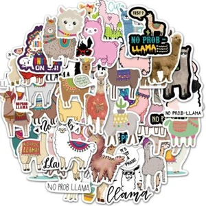 50 Alpaka Lama Aufkleber Internet Pop Tier Notebook Laptop Helm Etui Decals - Bild 1 von 7