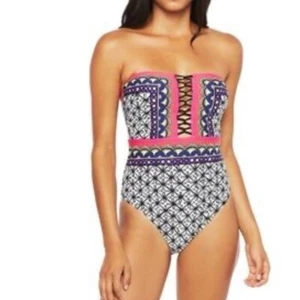 Trina Turk Rainforest Multicolor Patterned Swimsuit size 12 NWT - Bild 1 von 8