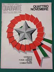QUADRANTE RIVISTA DELLE FORZE ARMATE 4 NOVEMBRE 1969 N.21 - Bild 1 von 1