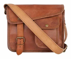Bag Leather Vintage Messenger Shoulder Women's Satchel Laptop School Briefcase - Picture 1 of 3