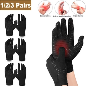 Arthritis Gloves Compression Hand Support Joint Pain Relief Sports Gloves Unisex - Picture 1 of 17