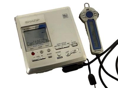 Sharp MD-MT831H MiniDisc Recorder Portable Player - Image 1 of 4