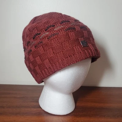 Gorro SMARTWOOL Cableknit mezcla lana merino rojo ~ talla única Foto 1 de 4