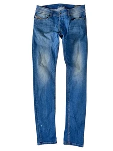 Pantalones de mezclilla ajustados de tiro medio cintura ligera Diesel Sleenker para hombre talla 30 X 32 - Imagen 1 de 24