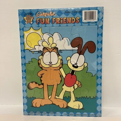 De colección GARFIELD 2 Rompecabezas Bendon LET'S PLAY (Deportes) FUN FRIENDS (Odie) Sellado Foto 1 de 4