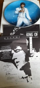 BRADFORD EXCHANGE ELVIS PRESLEY 1991 PLATE BY DELPHI - KING OF LAS VEGAS - Imagen 1 de 12