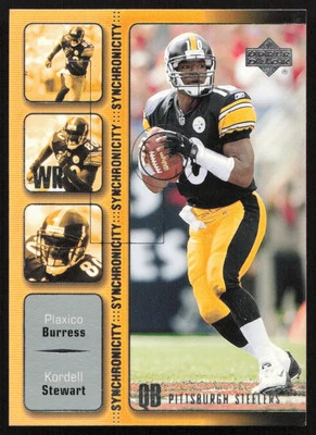 2002 Upper Deck Synchronicity Stewart/Burress Pittsburgh Steelers #SY-13 - Image 1 of 2