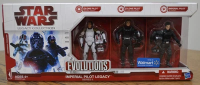 Star Wars Walmart Evolutions Imperial Pilot Legacy Series II 2 Conjunto de Clones Selado! - Imagem 1 de 4