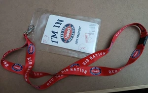 2015 BOSTON RED SOX I'M IN KID HOOD NATION  PASSPORT CREDITENALS/DETACH LANYARD  - Picture 1 of 13