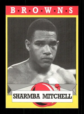 1993 Brown's Boxing card 50 Sharmba Mitchell NM to NMMT BXCP55 - Image 1 of 2