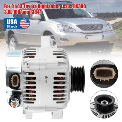 Alternator.For Lexus RX300 1999-2003 3.0L Toyota Highlander 2001 2002 2003 13844 - Image 1 of 4