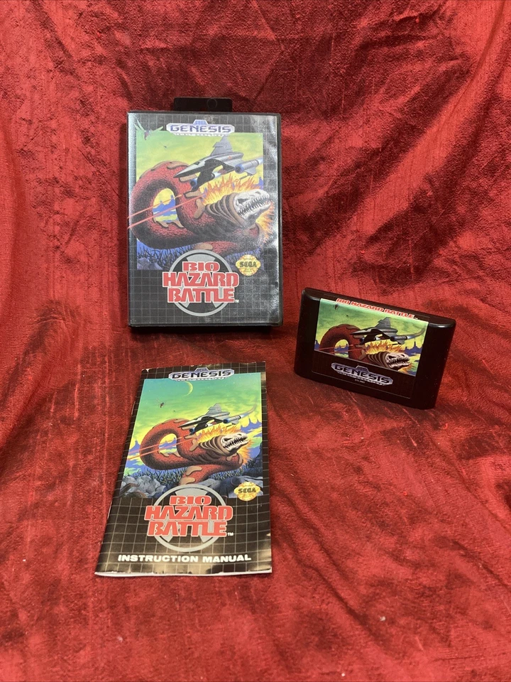 Bio-Hazard Battle (Sega Genesis, 1992) CIB w/Manual  Tested, Working - Image 1 of 4