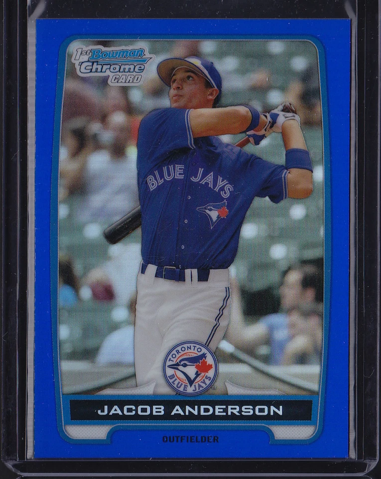 2012 BOWMAN CHROME BLUE REFRACTOR JACOB ANDERSON #BCP83 BLUE JAYS /250  - Image 1 of 1