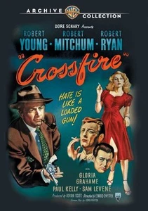 Crossfire DVD (1947) - Robert Young, Robert Mitchum, Robert Ryan, Edward Dmytryk - Picture 1 of 1