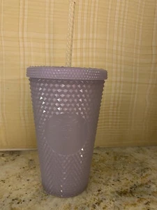 Neu 2021 Starbucks Studded Winter Ice White Iridescent Cold Cup Tumbler 16 oz - Bild 1 von 3
